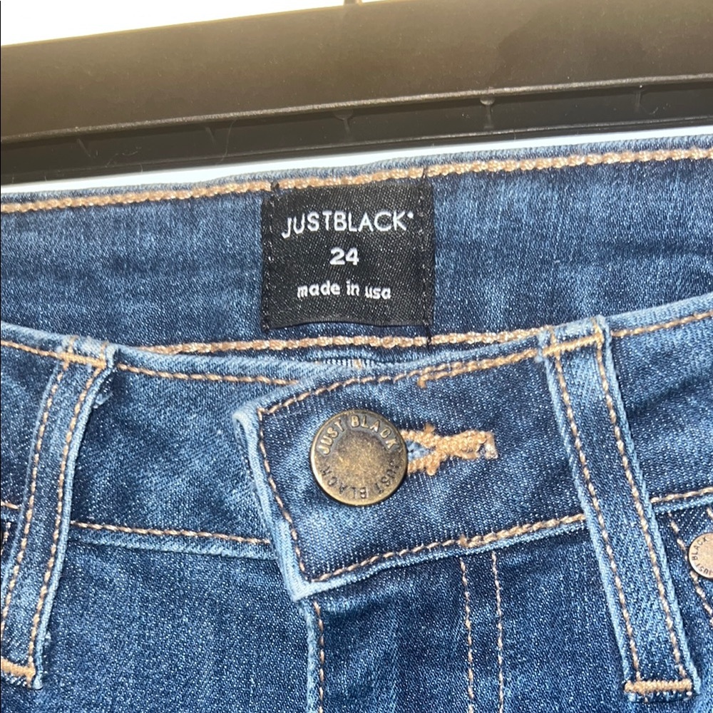 (NEW WITH TAGS) Just Black Blue Flare Wide Leg Jeans - Picture 2 of 5